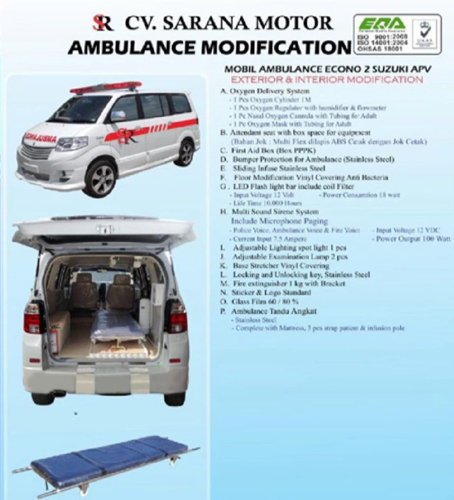 Sponsor an Econo Suzuki APV Ambulance Conversion2